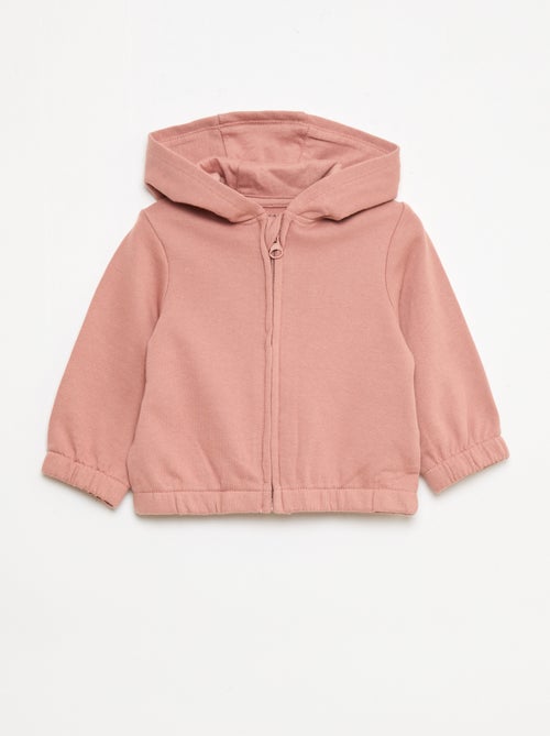 Sweat zippé en french terry - Kiabi