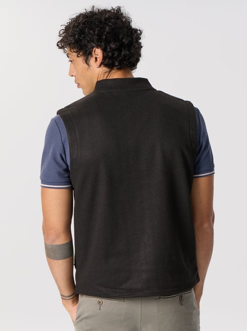 Sweat zippé sans manches - Kiabi