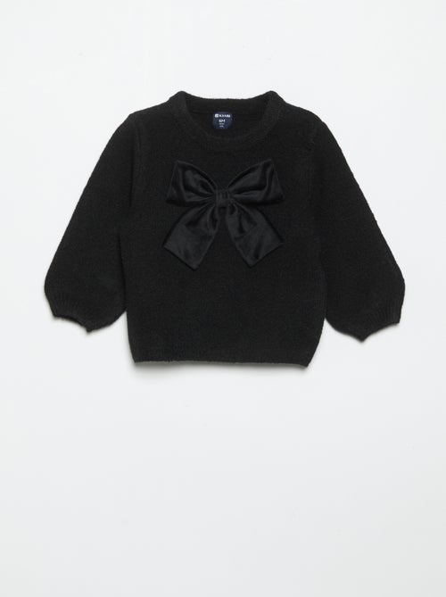 Sweater with Large Decorative Bow - Kiabi