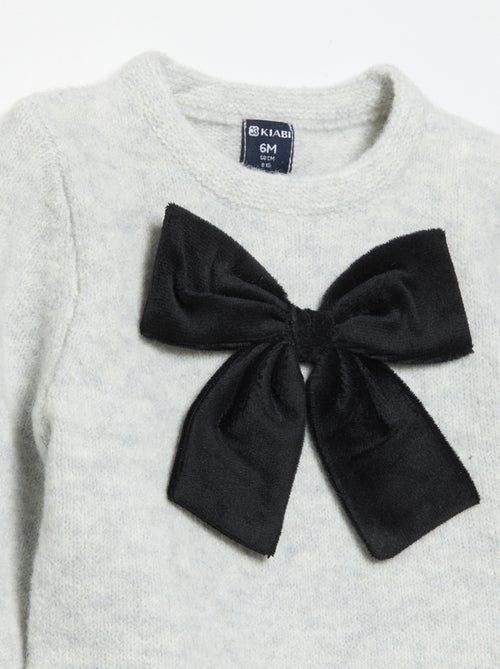 Sweater with Large Decorative Bow - Kiabi