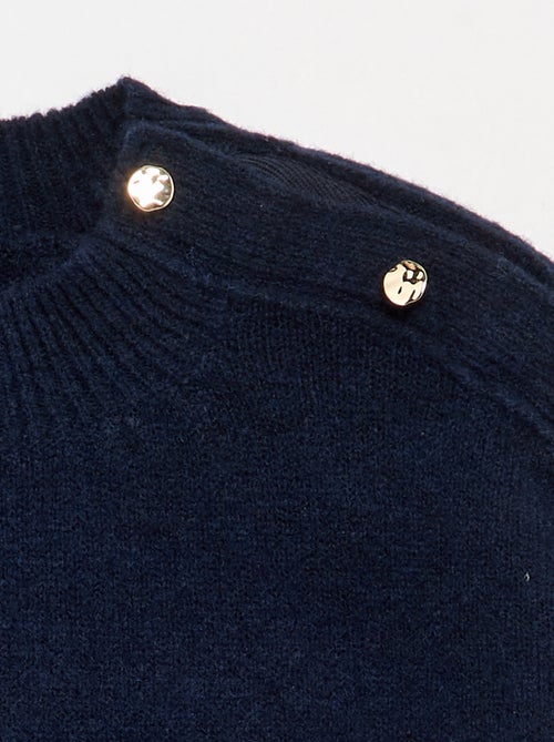 Sweater with magnetic shoulder opening - Kiabi