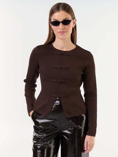 Sweater with mandarin details - Kiabi