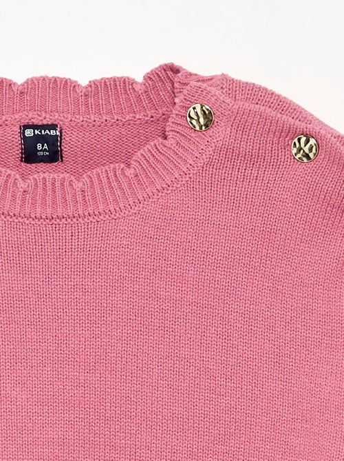 Sweater with shoulder button opening - Kiabi