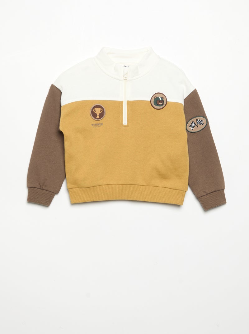 Sweatshirt- und Jogginghosen-Set GELB - Kiabi