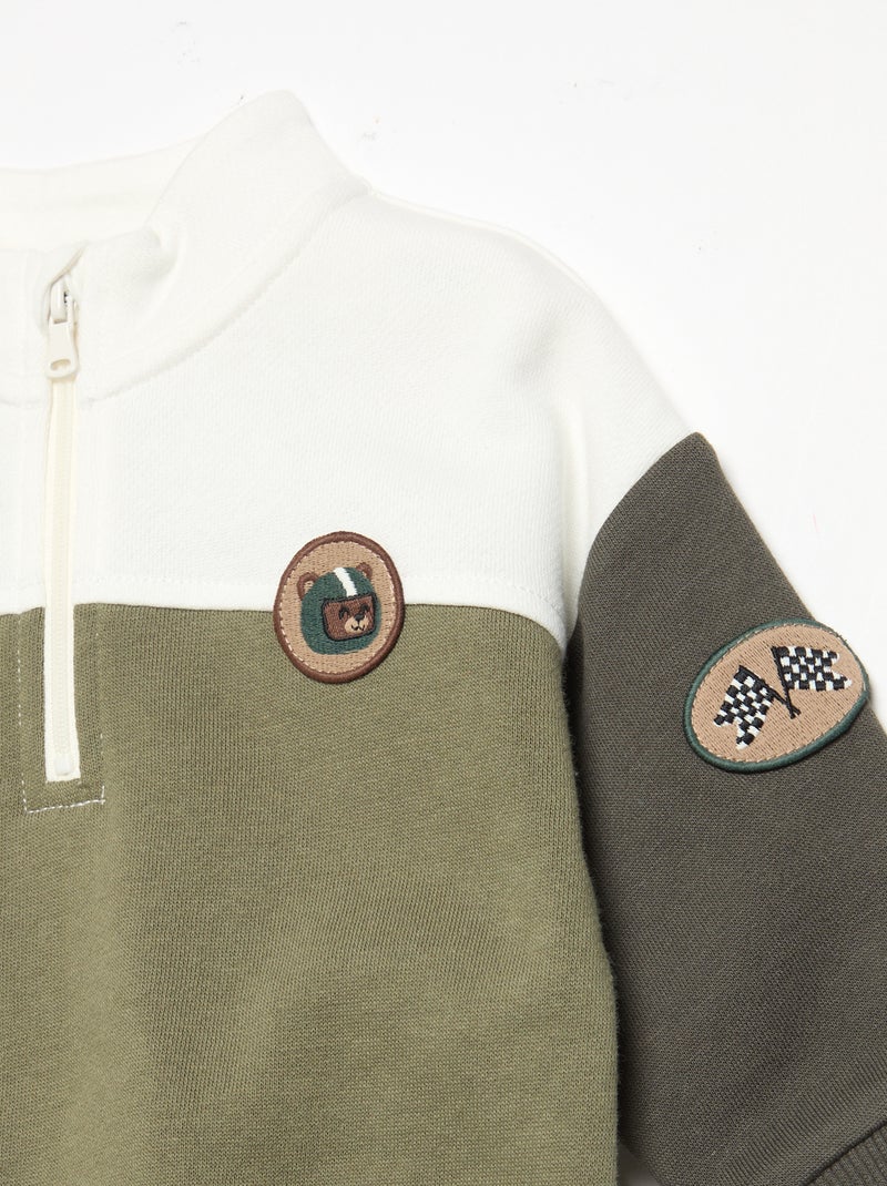 Sweatshirt- und Jogginghosen-Set Grün - Kiabi