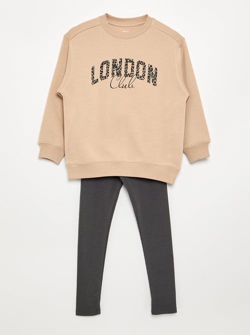 Sweatshirt- und Leggings-Set – 2-teilig - Kiabi