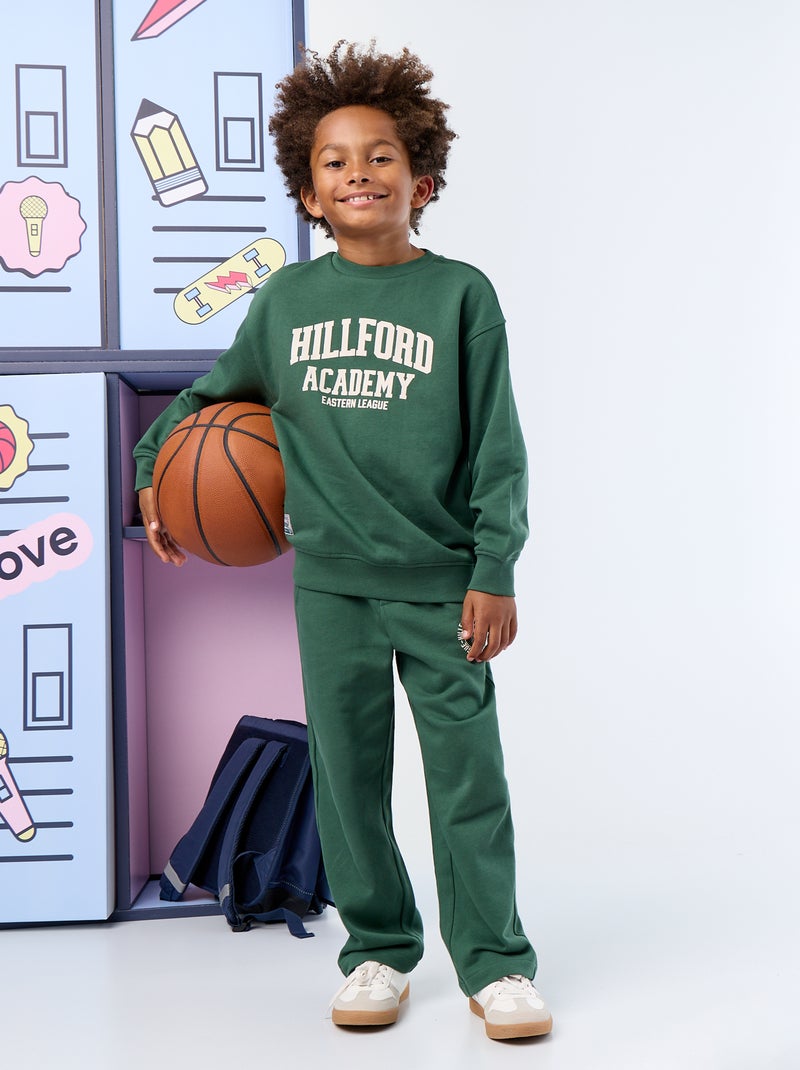 Sweatshirt and Jogger Set - 2 Pieces Green - Kiabi