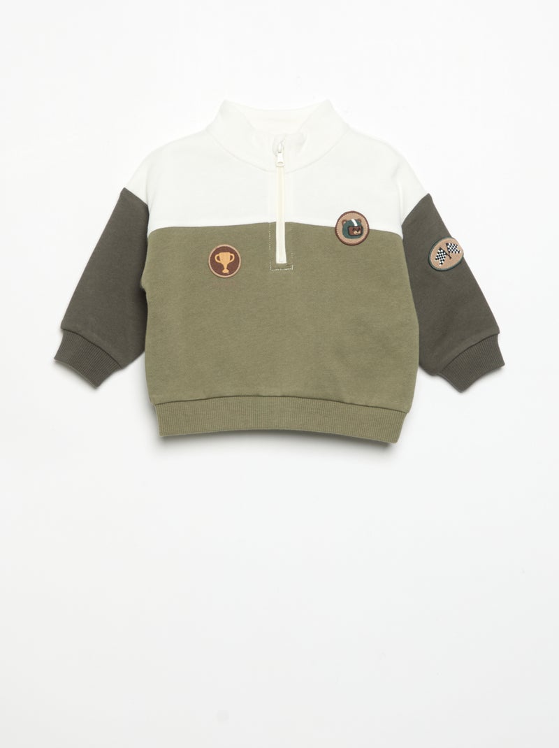 Sweatshirt and Jogging Bottoms Set Green - Kiabi