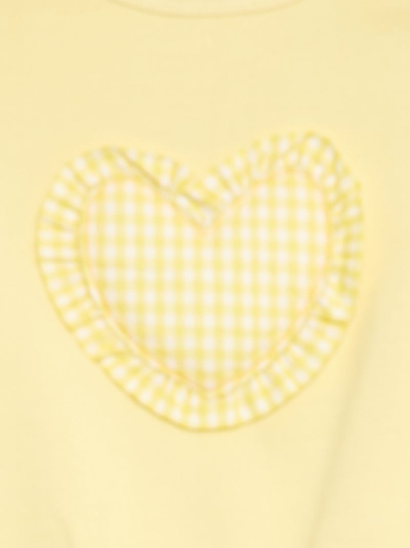 Sweatshirt and Jogging Pants Set Yellow - Kiabi