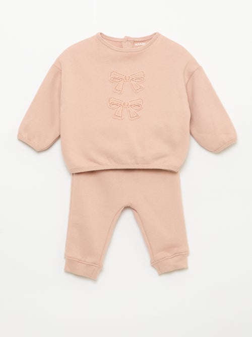 Sweatshirt and patterned joggers set - Kiabi