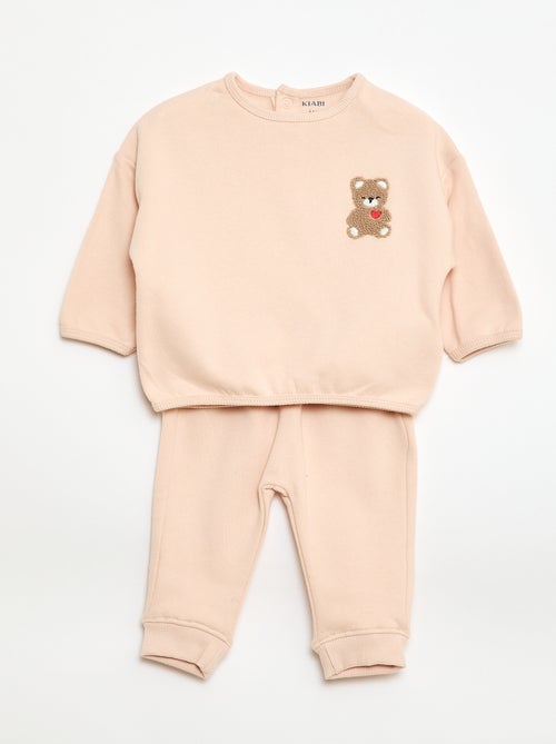 Sweatshirt and patterned joggers set - Kiabi