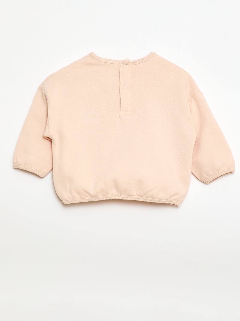 Sweatshirt and patterned joggers set Pink - Kiabi