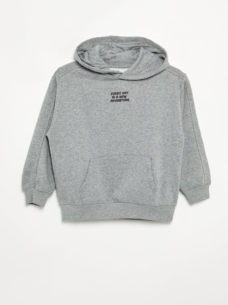 Sweatshirt and T-shirt Jogging Set - 2 Pieces Grey - Kiabi