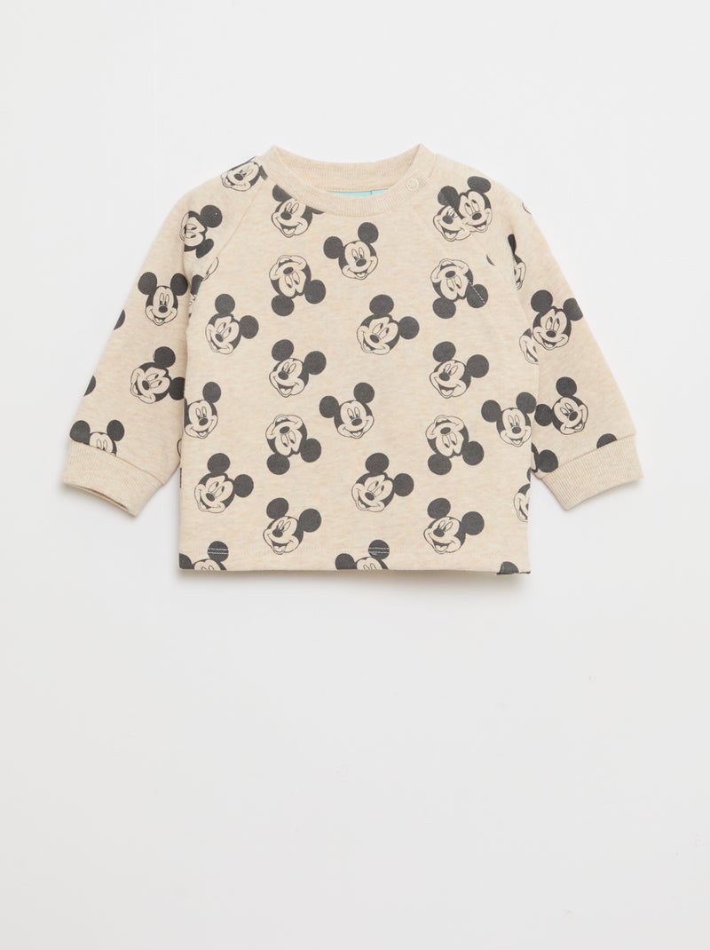 Sweatshirt and Trousers Set with Bandana - 2-Piece Beige - Kiabi