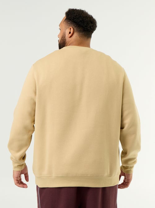Sweatshirt aus Fleece mit Aufschrift - Kiabi
