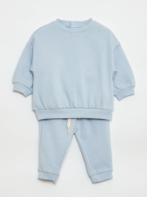 Sweatshirt fabric sweater + trousers set - 2-piece set - Kiabi