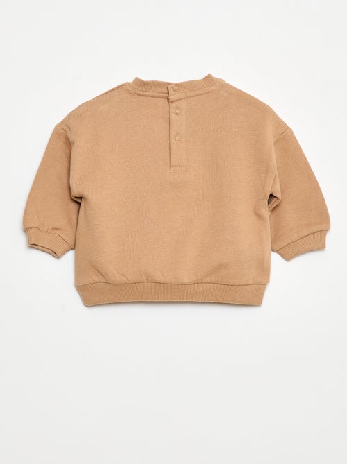Sweatshirt fabric sweater + trousers set - 2-piece set - Kiabi