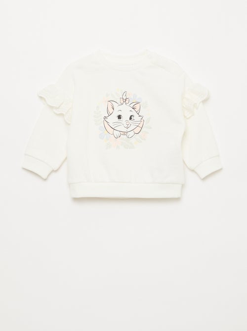 Sweatshirt 'Marie' 'Disney' langärmlig mit bestickten Rüschen - Kiabi