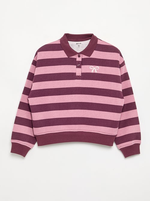 Sweatshirt mit Polokragen - Kiabi Sweatshirt mit Polokragen - Kiabi