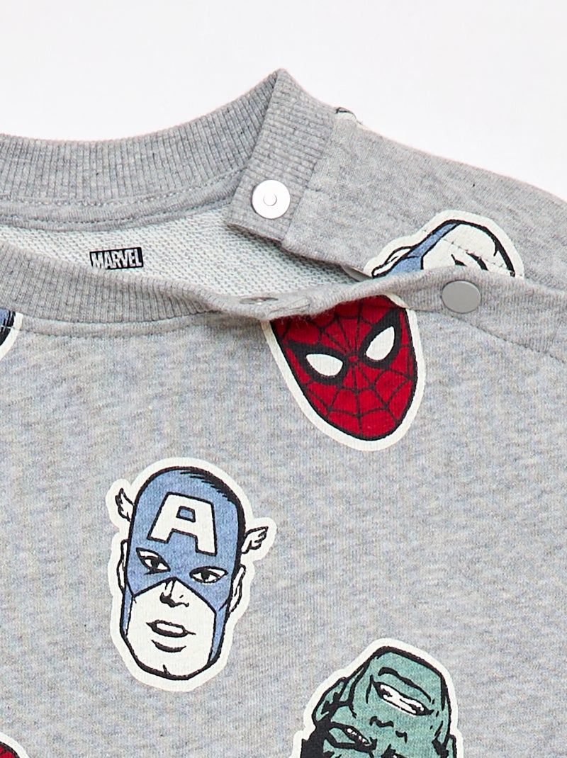 Sweatshirt mit "Spider-Man"-Print - Kollektion "Einfach Anziehen" Grau - Kiabi