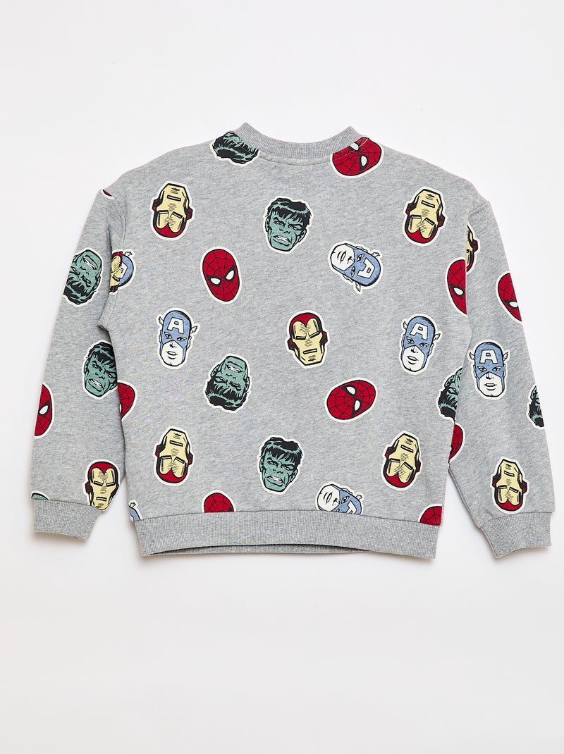 Sweatshirt mit "Spider-Man"-Print - Kollektion "Einfach Anziehen" Grau - Kiabi
