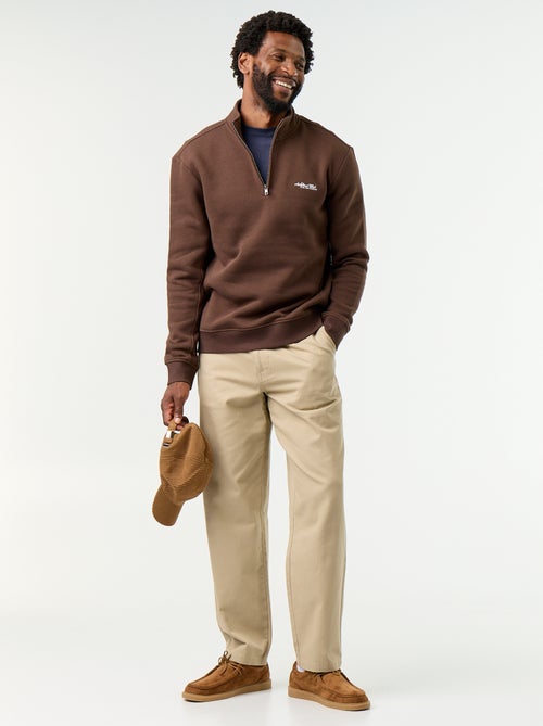 Sweatshirt mit Stehkragen - Kiabi