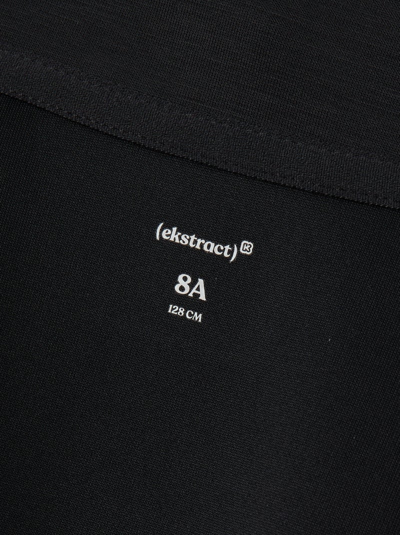 Sweatshirt mit Stehkragen Noir - Kiabi