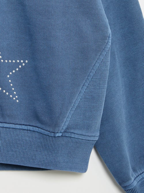 Sweatshirt mit Strass-Sternen - Kiabi Sweatshirt mit Strass-Sternen - Kiabi