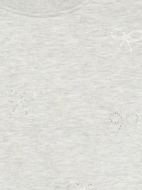 Sweatshirt mit Strass-Sternen - Kiabi