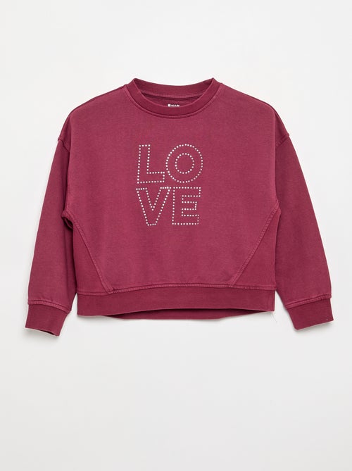 Sweatshirt mit Strass-Sternen - Kiabi Sweatshirt mit Strass-Sternen - Kiabi