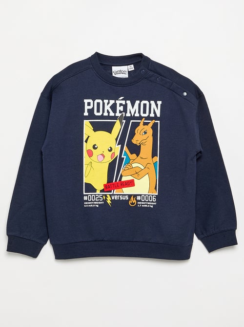 Sweatshirt 'Pokémon' 'Pikachu' & 'Glurak' mit Rundhalsausschnitt - Kiabi