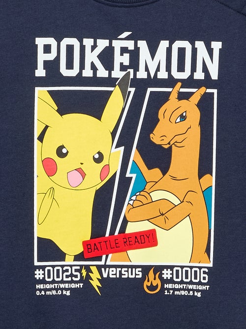 Sweatshirt 'Pokémon' 'Pikachu' & 'Glurak' mit Rundhalsausschnitt - Kiabi
