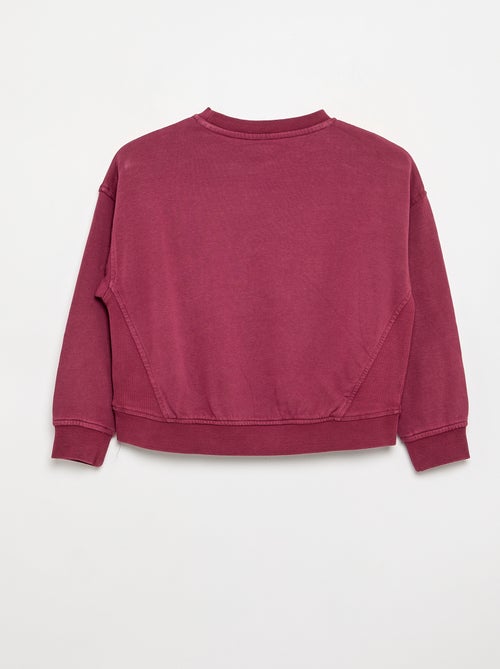 Sweatshirt with rhinestone stars - Kiabi