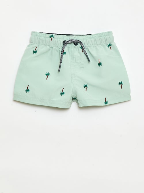 Swim shorts with 'lobster' embroidery - Kiabi