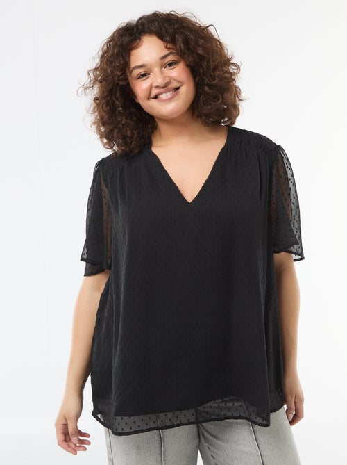 Swiss Dot Blouse - Kiabi