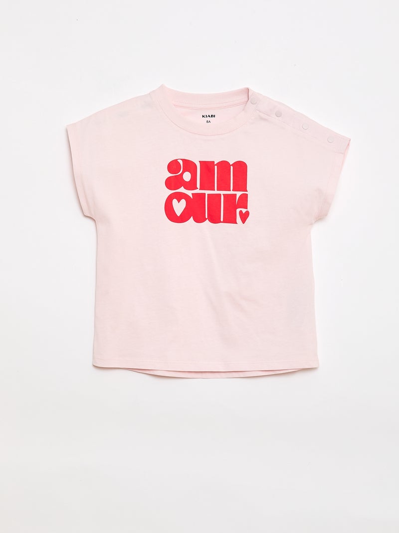 T-shirt - Easy-to-wear Collection Pink - Kiabi