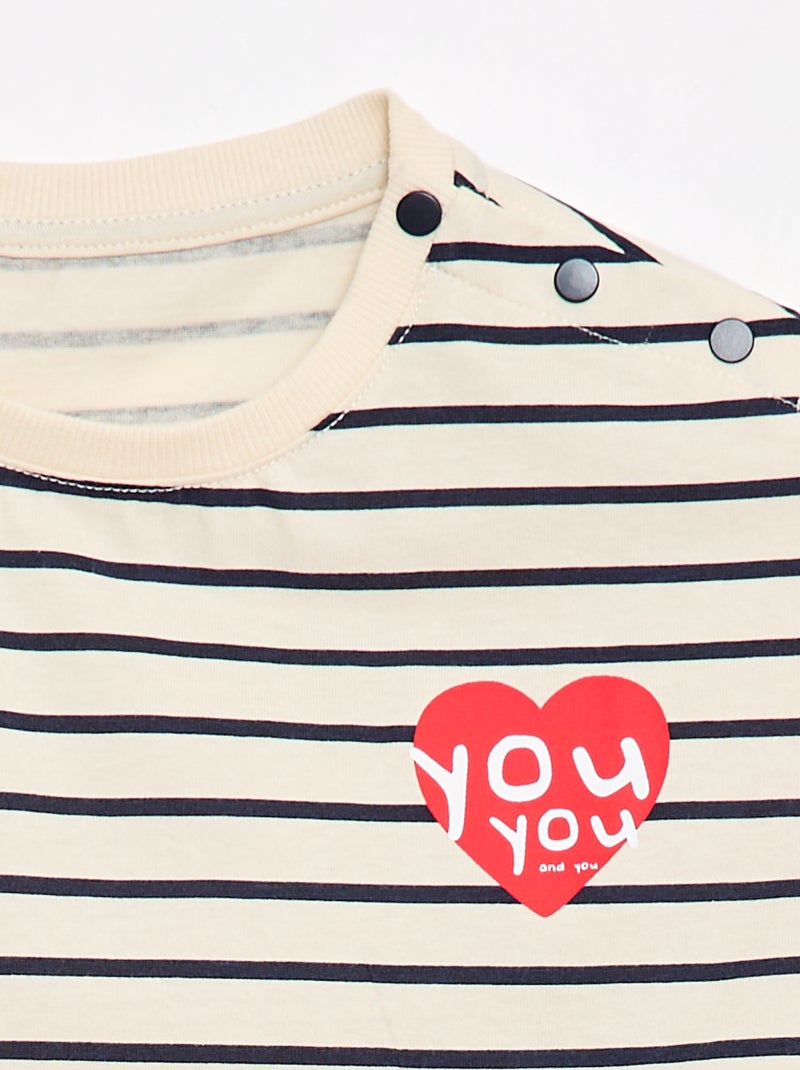 T-shirt - Easy-to-Wear Collection White - Kiabi