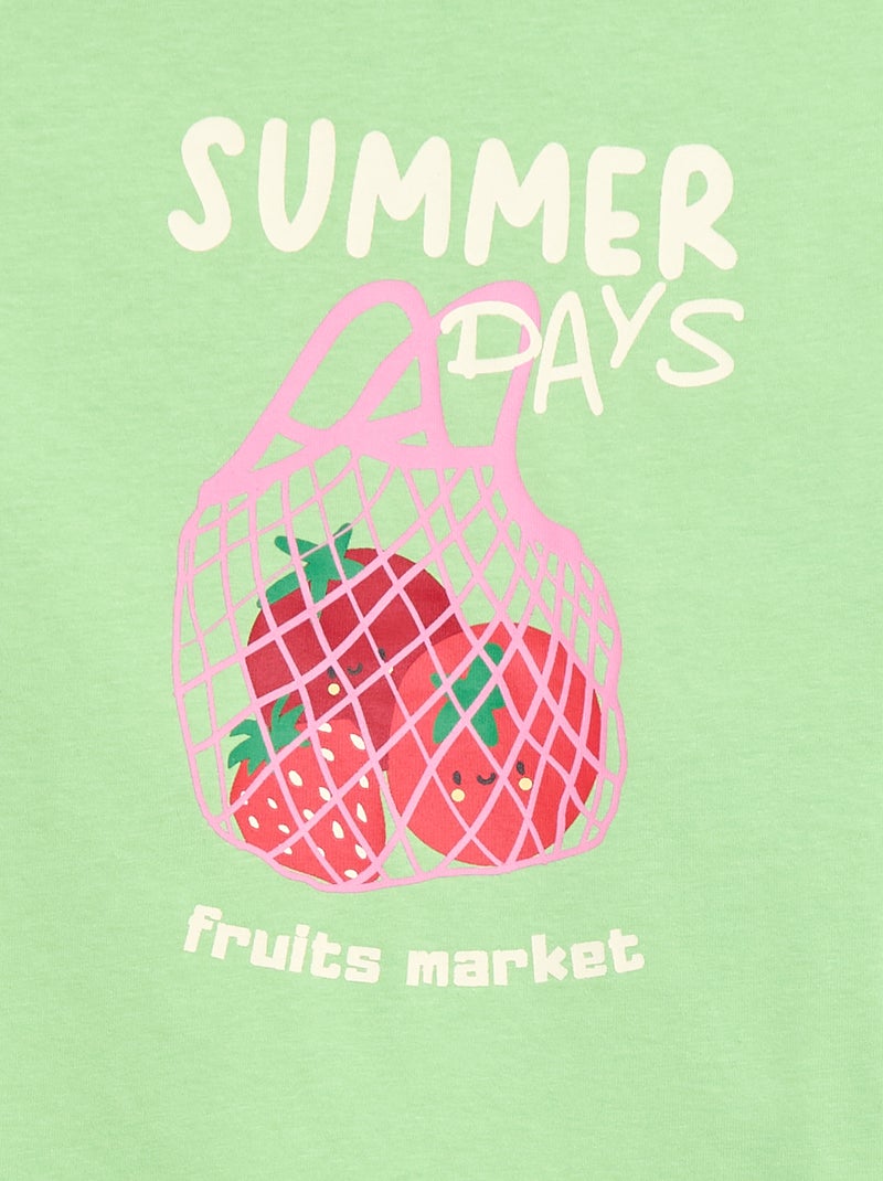 T-shirt - Grafik Edition Vert - Kiabi