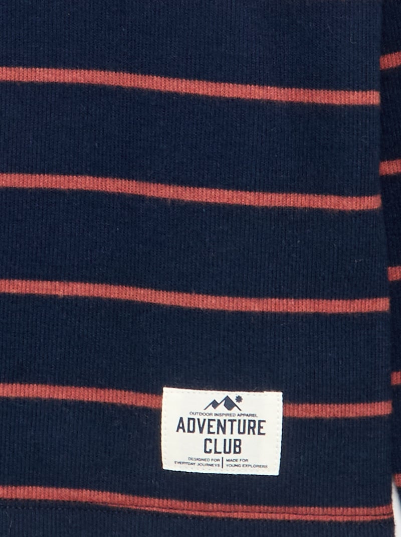 T-shirt à col montant Bleu - Kiabi