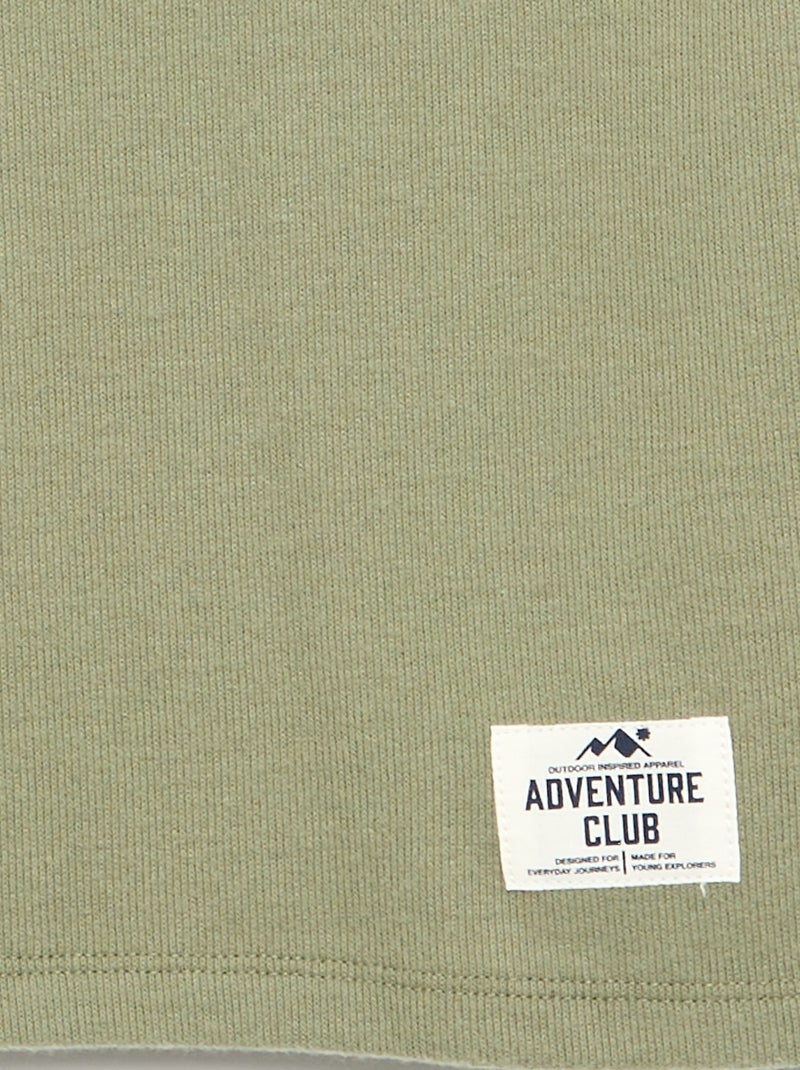 T-shirt à col montant Vert - Kiabi