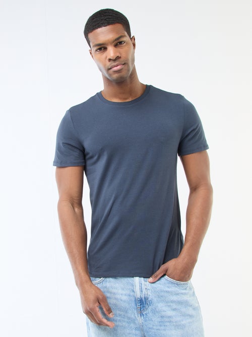 T-shirt à col rond en coton - Tough Cotton™ - Kiabi