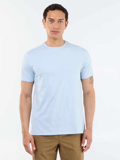 T-shirt à col rond en coton - Tough Cotton™ - Kiabi