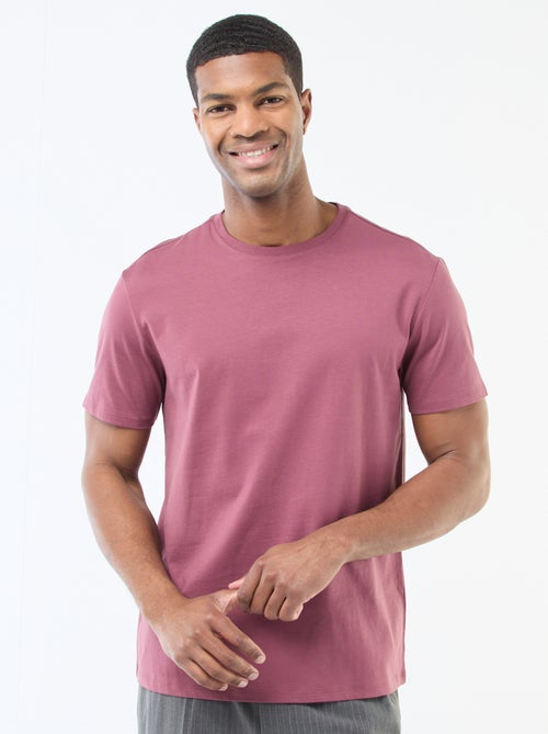T-shirt à col rond en coton - Tough Cotton™ - Kiabi