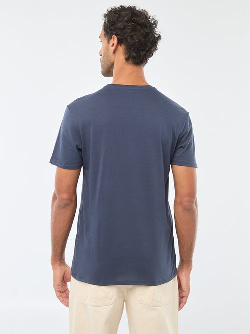 T-shirt à col rond et manches courtes imprimé - Kiabi