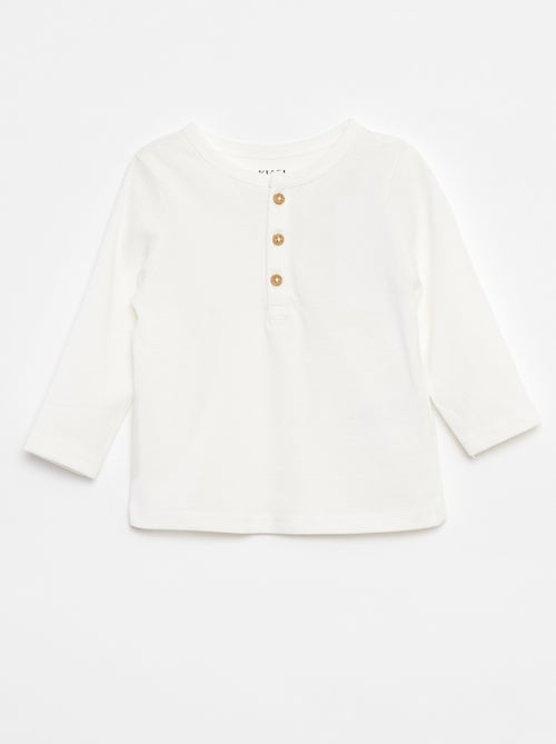 T-shirt à col tunisien - Kiabi