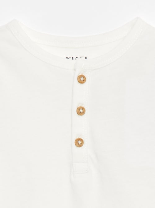 T-shirt à col tunisien - Kiabi