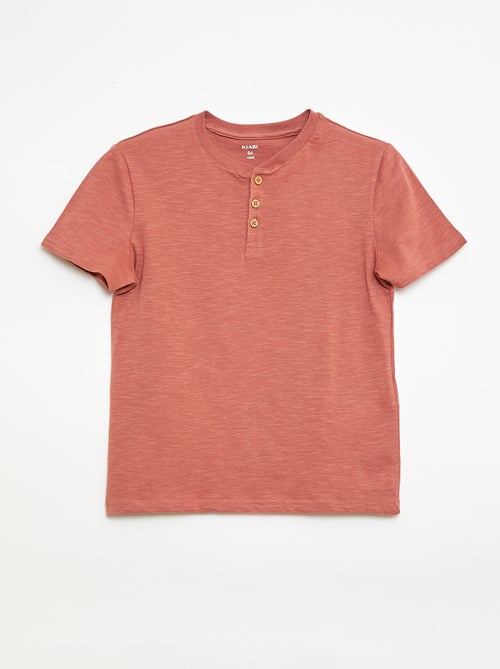 T-shirt à col tunisien - Kiabi