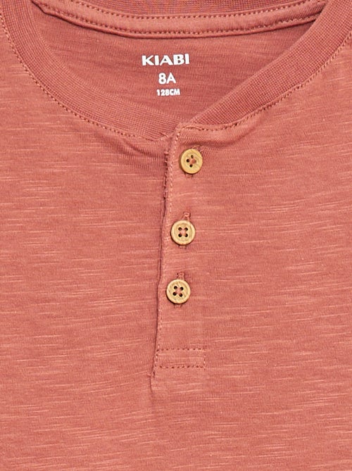 T-shirt à col tunisien - Kiabi