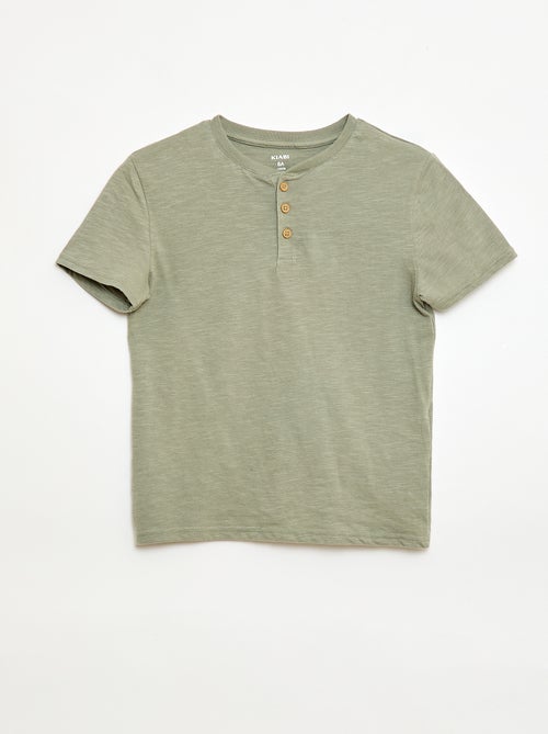 T-shirt à col tunisien - Kiabi