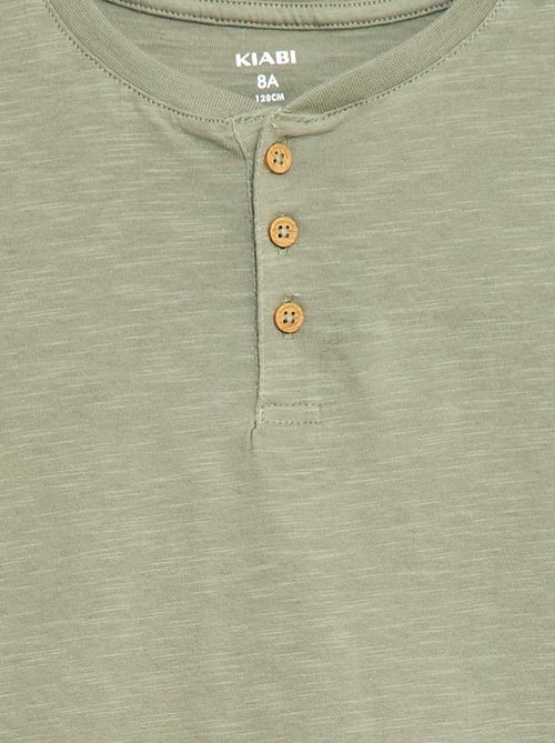 T-shirt à col tunisien - Kiabi